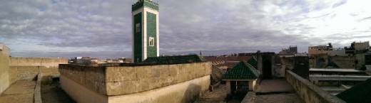 View from roof of Merdersa Bou Inania
