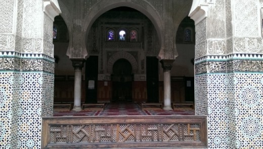 Prayer area of Medersa Bou Inania