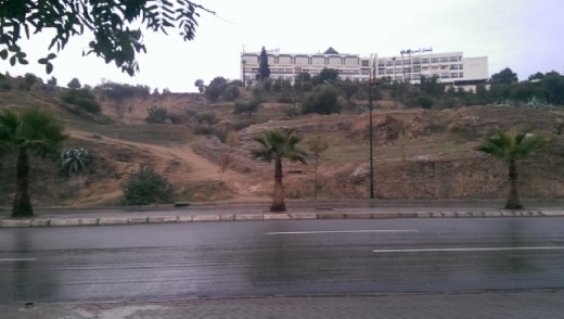 At last! Foot of climb to Merinade