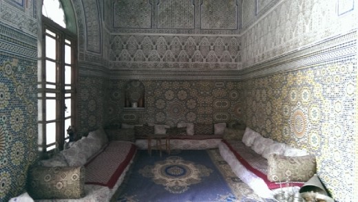 Living room of El Glaoui Palace
