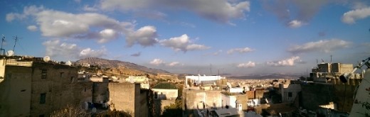 View from terrace of Dar Warda