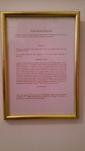 American Legation - Diplomatic exchange of letters