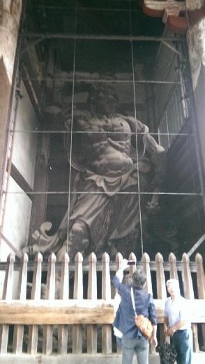 Todaiji Temple - Guardians to the right of them