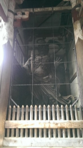 Todaiji Temple -  Guardians to the left of them