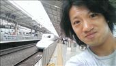 Me posing in front of the arriving bullet train: by macedonboy, Views[249]