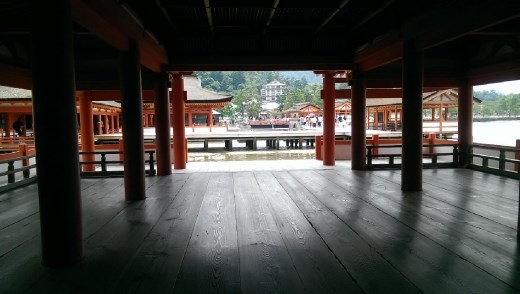 Interior of Itsukushima Shrine