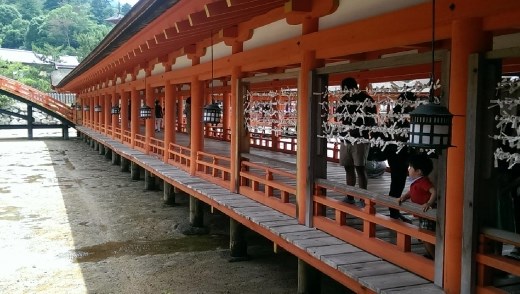 Corridor in Itsukushima Shrine