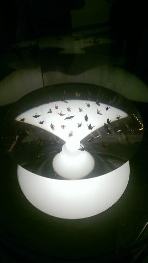 Paper cranes folded by Sadako