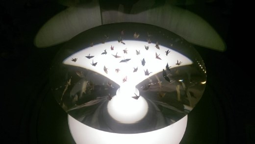 Paper cranes folded by Sadako