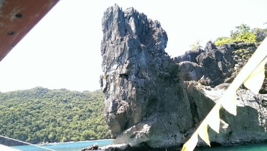 Rock formation at ntrace to underground river