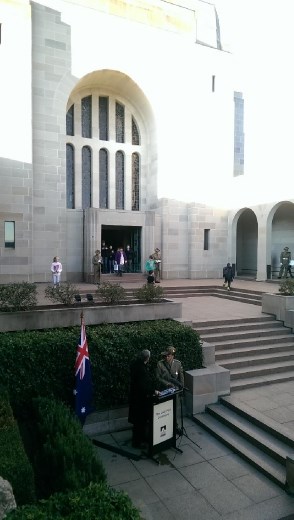 Ceremony to inter the remains of a soldier