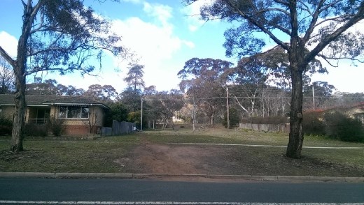 Start of climb up Mt. Ainslie