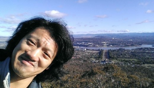 Mini me atop Mt. Ainslie