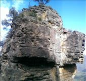 Close up view of one of the 3 sisters rock formation: by macedonboy, Views[269]