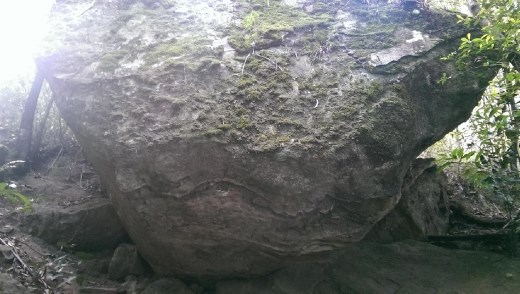 Giant rock at Federal Pass - Cooks Crossing
