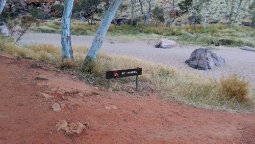 Joke at Simpsons Gap