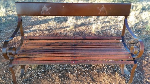 Chair at John Flynn Monument Reserve