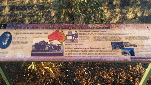 Description of John Flynn Monument