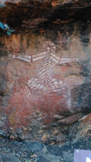 Rock art at Anbangbang showing Nabulwinjbulwinj