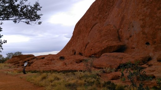 Interesting rock formation at Uluru