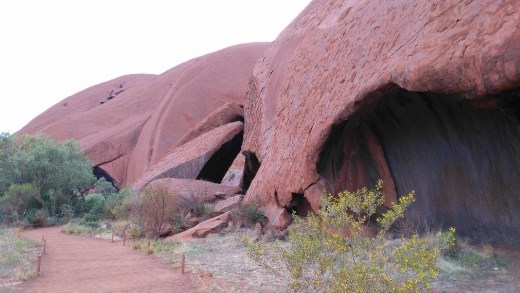 Interesting rock formation at Uluru