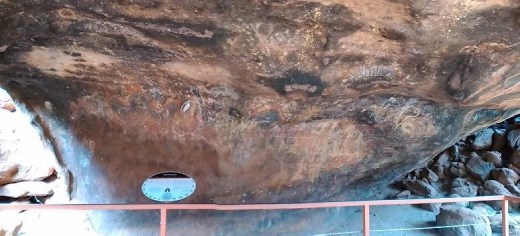 Rock art in Kulpi Mutitjulu
