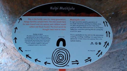 Description of Kulpi Mutitjulu or family cave