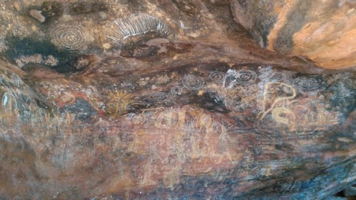 Rock art in Kulpi Mutitjulu