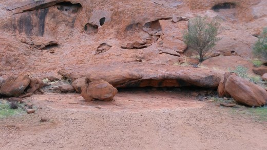 Interesting rock at Uluru
