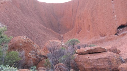 Interesting rock at Uluru