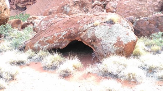Interesting rock at Uluru