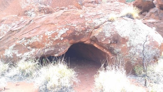 Interesting rock at Uluru