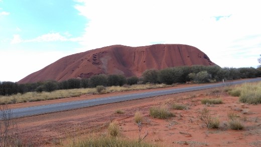Uluru from the cultural centre