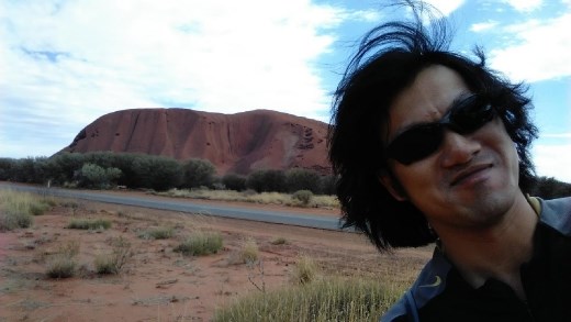 Uluru from the cultural centre