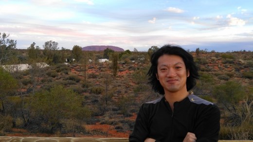 Me at the Uluru lookout in Poineer Outback Lodge