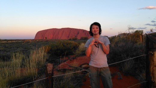 Towards sunset at Uluru