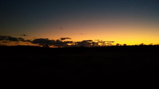 Sunset in Uluru
