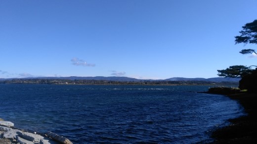 View out of Georgetown Harbour