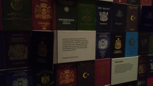 Citizenship exhibition at Immigration Museum