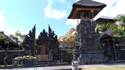 Temple south of Headquarter on Kuta Beach