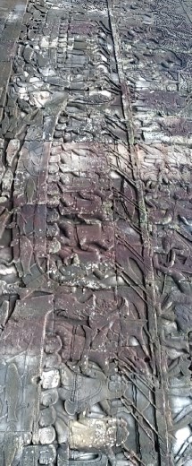 Bayon - Bas relief depicting a sea battle