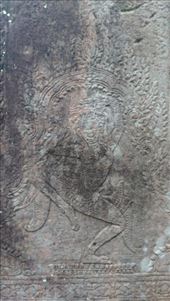 Preah Khan - Carving in Hall of dancers: by macedonboy, Views[103]