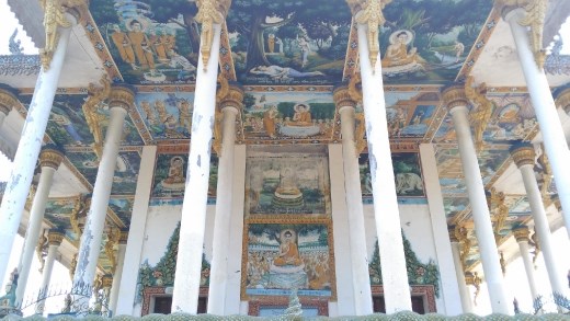 New Buddhist temple at Wat Ek Phnom Temple