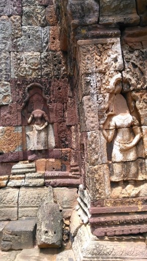 Carving in central tower