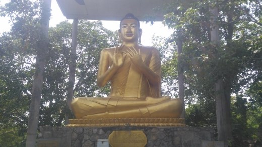 Seated Buddha near Killing Caves