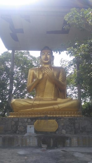 Seated Buddha near Killing Caves