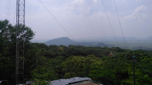 View of Crocodile Mountain from Wat Sampeou