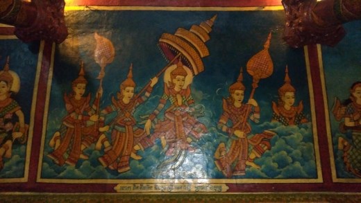 Murals depicting the life of Buddha