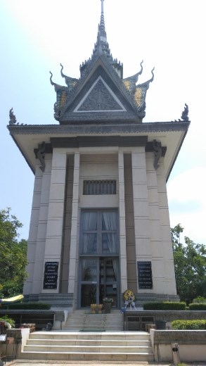 Choeung Ek Genocidal Center Monument to victims