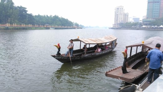 River cruise on traditional motor boat
